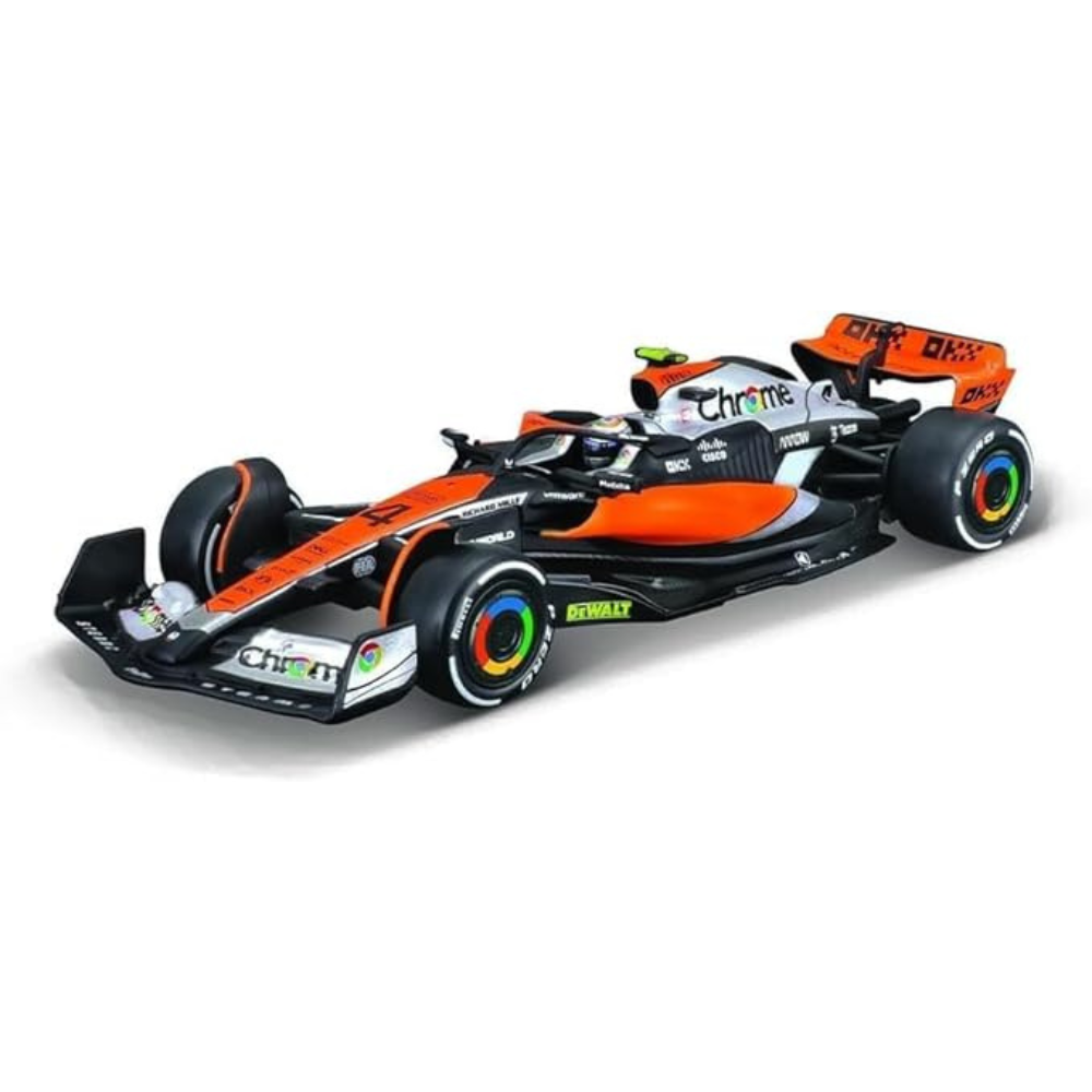 Bburago 1:43 2023 F1 MCL60 #4 British GP Lando Norris Die-Cast Alloy Formula 1 Racing Car Model