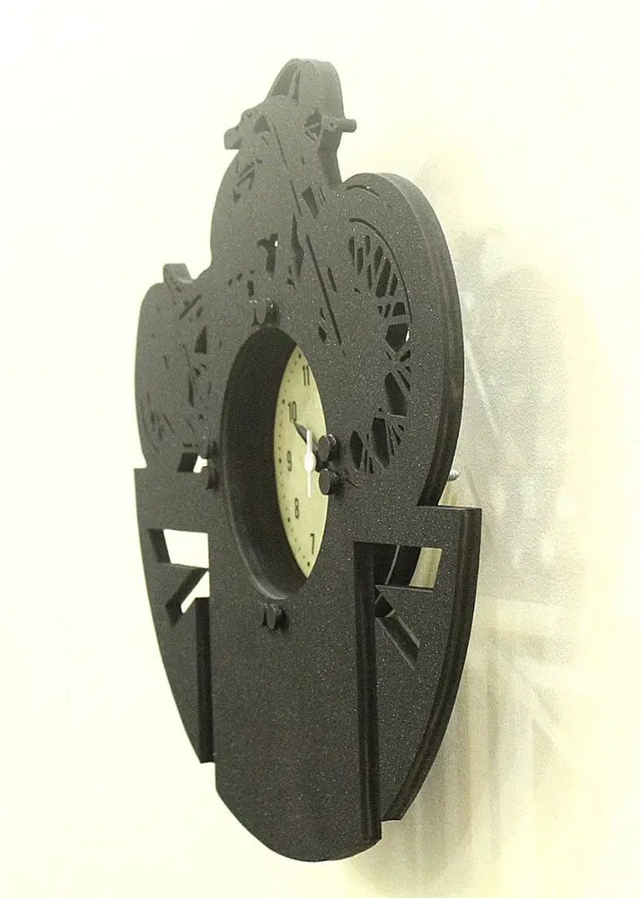 Handcrafted LED Bike Wall Clock – Vintage Style with Glowing Charm