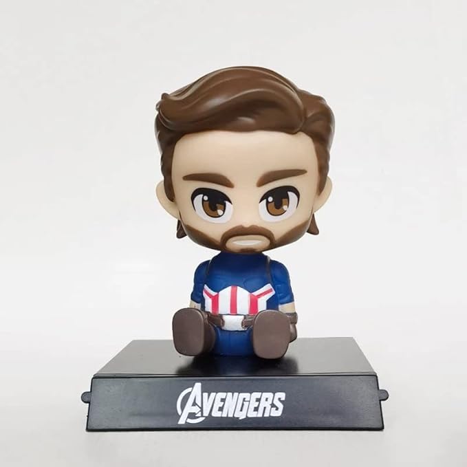 Captain America PVC Bobblehead + Phone Holder | MCU ; Avengers |