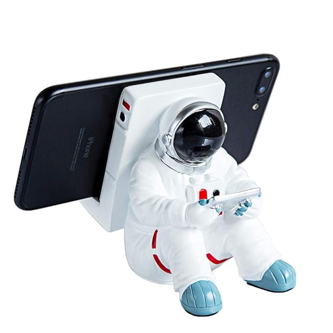 Phone Holder for Desk, Creative Astronaut Cell Phone Stand Tablets Phone Holder Adjustable Phone Supporter for iPhone, Ipad, Samsung Phone
