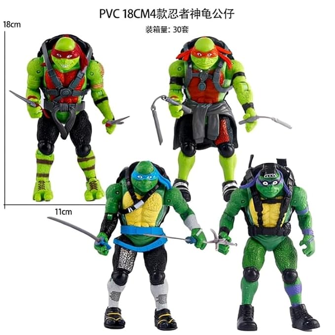 Ninja Turtles Action Figure – 18 cm Collectible Toy for Fans & Kids