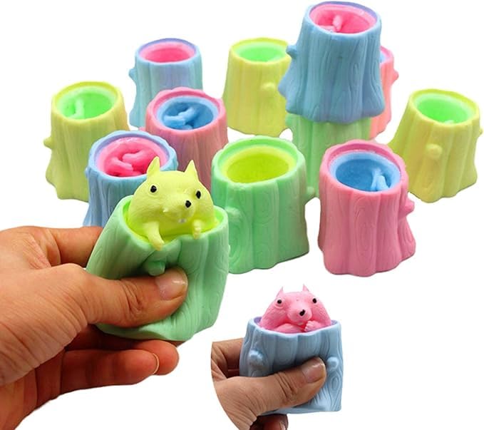Peek-a-Boo Squirrel Squeeze Toy – Fun Stress Relief Toy