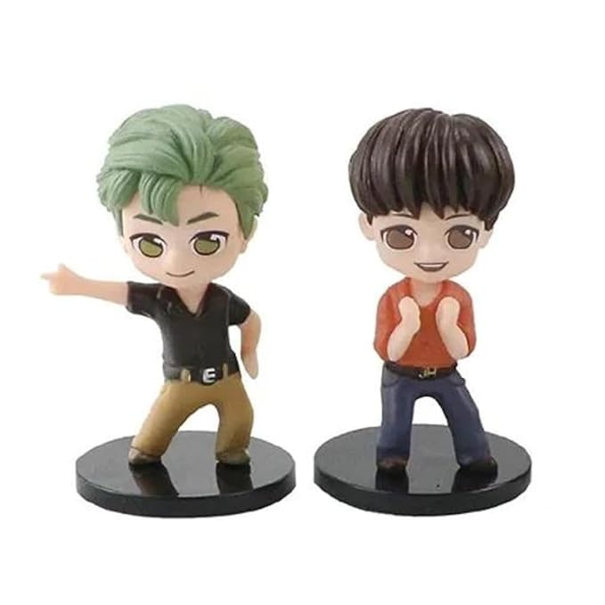 Bts Retro Set Of 7 |7 Cm|| Limited Edition Collectible Action Figure