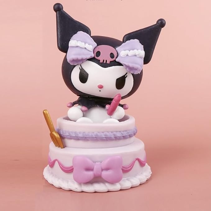 Hello Kitty Kuromi Cake Topper – 10.5cm PVC Figurine for Decor & Gifting