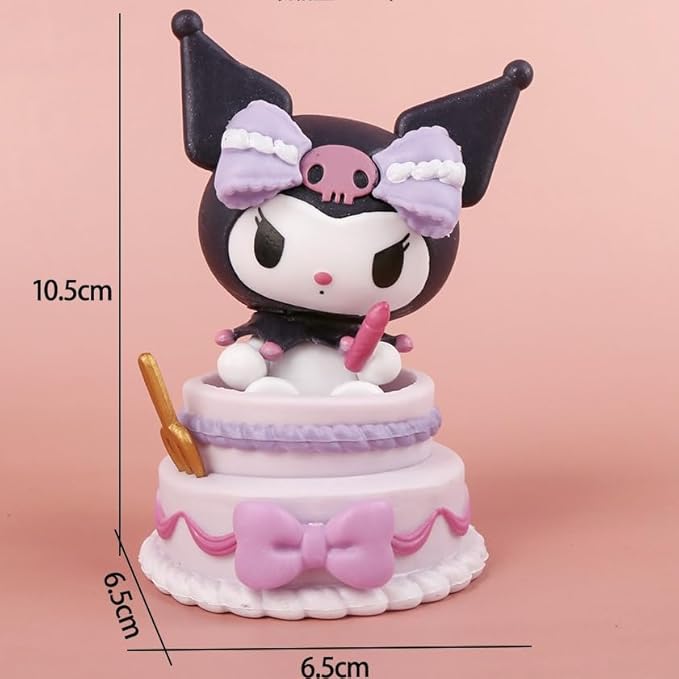 Hello Kitty Kuromi Cake Topper – 10.5cm PVC Figurine for Decor & Gifting