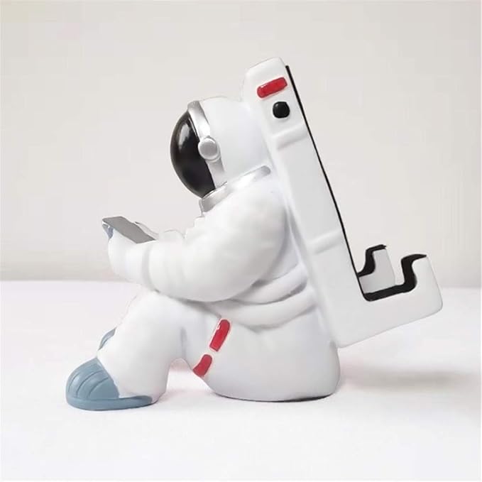 Phone Holder for Desk, Creative Astronaut Cell Phone Stand Tablets Phone Holder Adjustable Phone Supporter for iPhone, Ipad, Samsung Phone