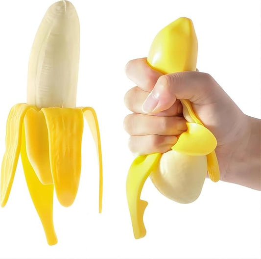 Squishy Banana Stress Relief Toy – Fun & Squeezable