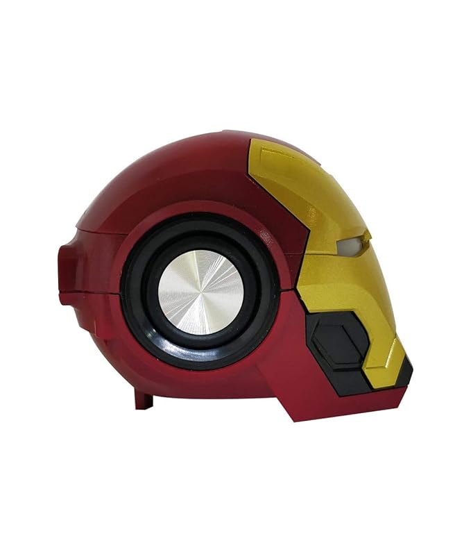 Iron Man Helmet Bluetooth Speaker – Limited Edition Marvel Design with HD Stereo Sound & Hands-Free Calling (5W)