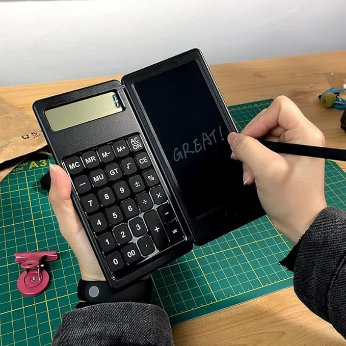 Handwriting Tablet Calculator Business Notepad Innovative Writing Tablet Calculator Office Portable Fashion Calculator