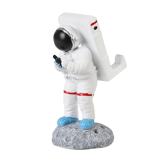 Astronaut Phone Holder - Space Man Cell Phone Stand, Cute Phone Grip, Resin Desk Phone Holder
