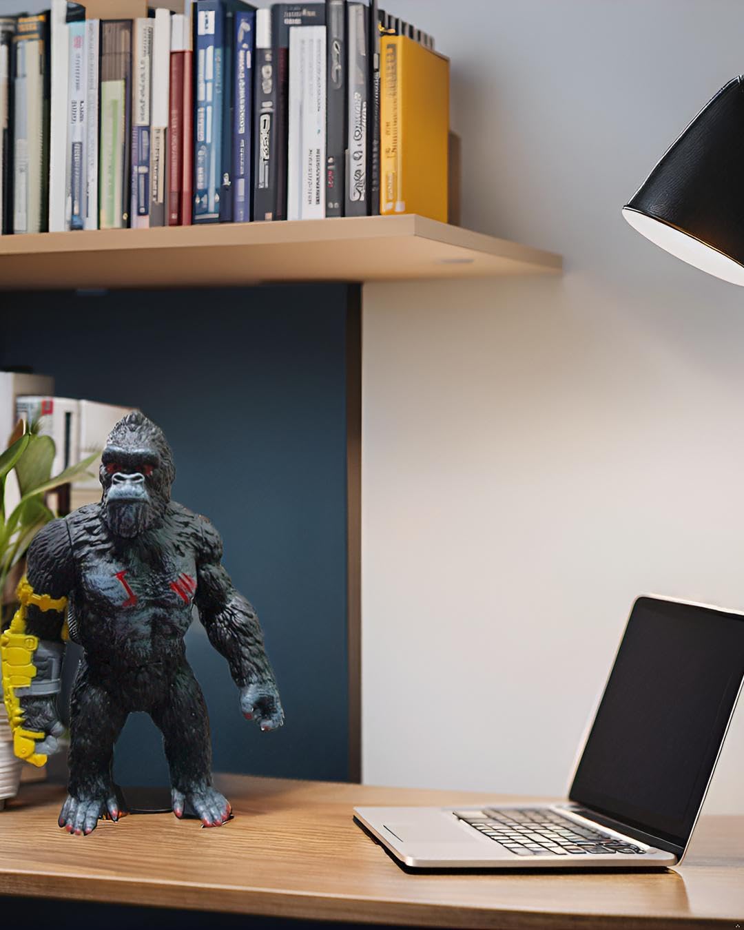 King Kong Action Figure – 26 cm Movable Gorilla Figure with Mechanical Arm, Poseable Body & Hand Movements