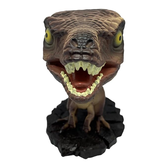 Dino (Brown) Polyresin Bobble Head | 10 Cm | Jurassic Park ; Trex |