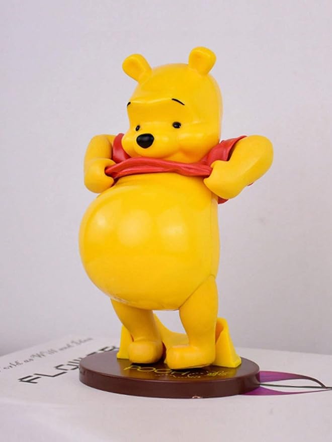 Winnie The Pooh Action Action Figure Toy for Car Dashboard, Decoration, Cake Topper, Office Desk & Study Table| Size 20