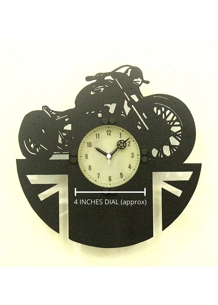 Handcrafted LED Bike Wall Clock – Vintage Style with Glowing Charm