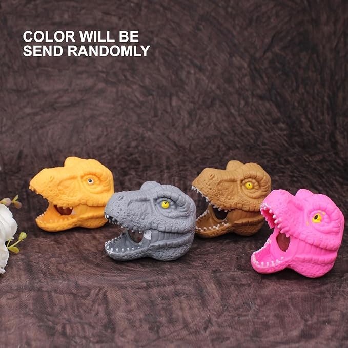 Dinosaur Head Squishy Stress Relief Toy – Random Color