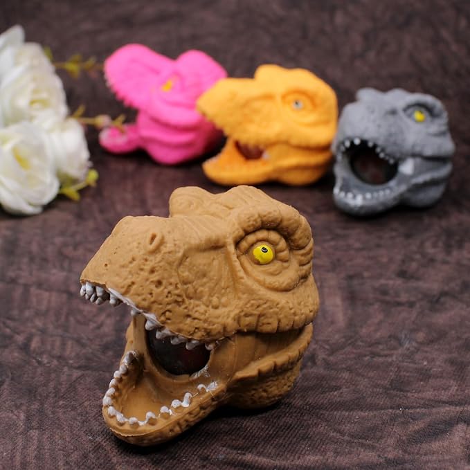 Dinosaur Head Squishy Stress Relief Toy – Random Color