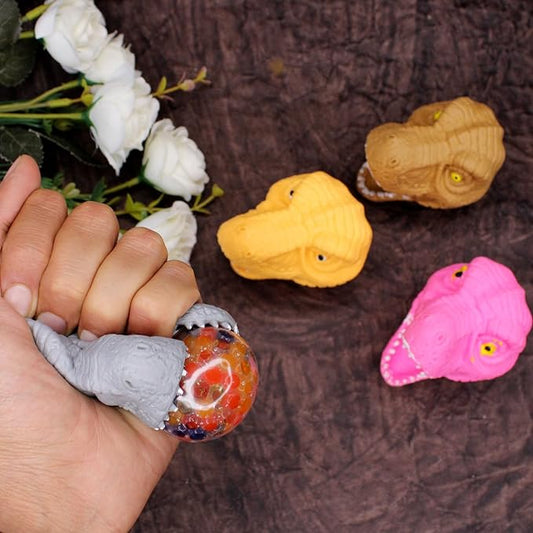 Dinosaur Head Squishy Stress Relief Toy – Random Color