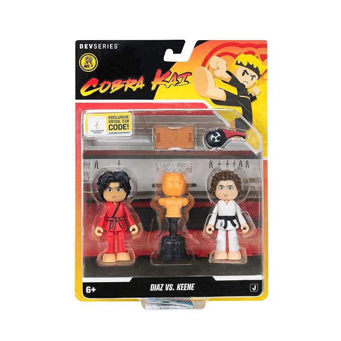 Cobra Kai Diaz vs. Keene Action Figure 6-Pack – Karate Training Set with Accessories
