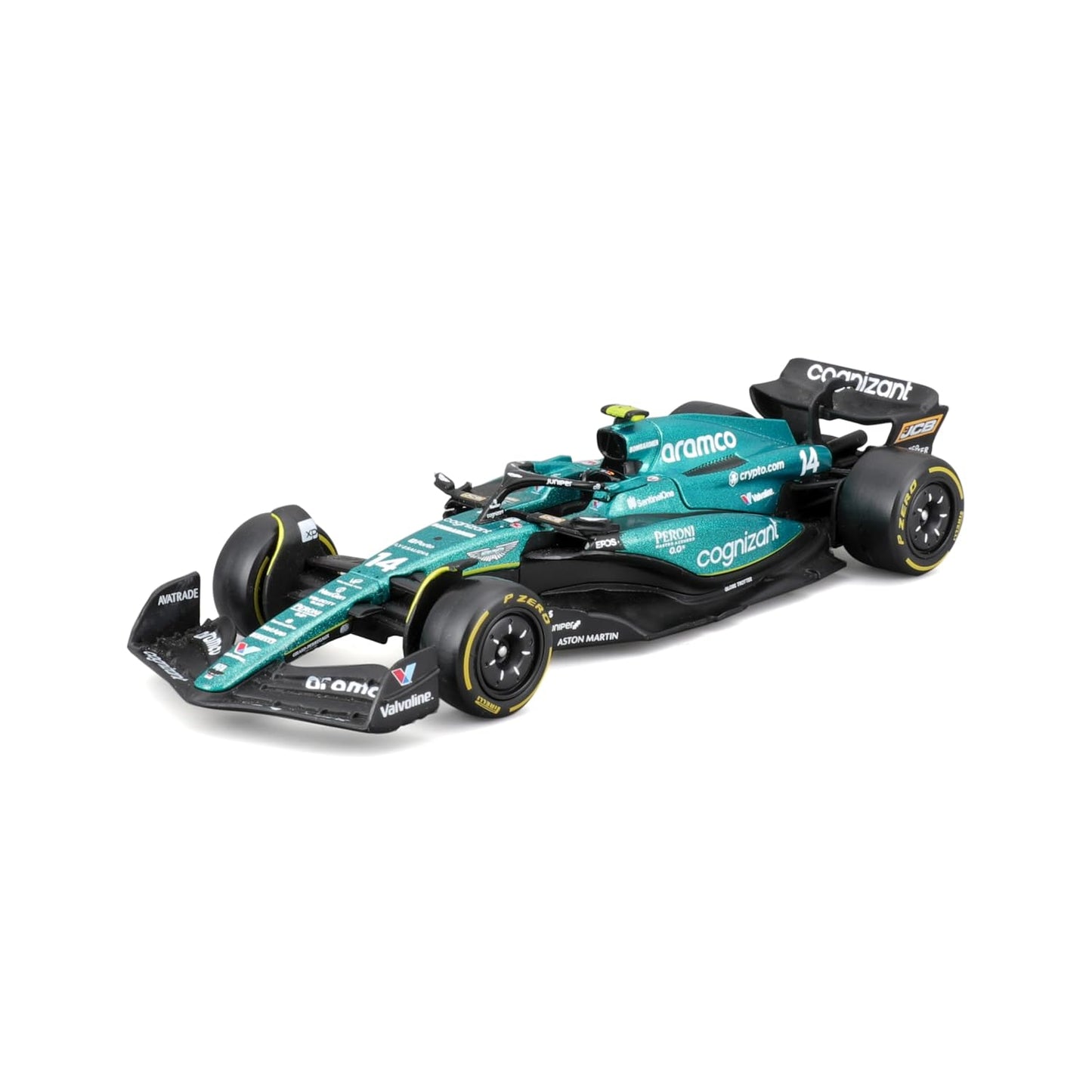 1/43 Scale Model Compatible with Aston Martin AMR23 F1# 18 Compatible with Lance Stroll 2023 Racing Car Miniature Model