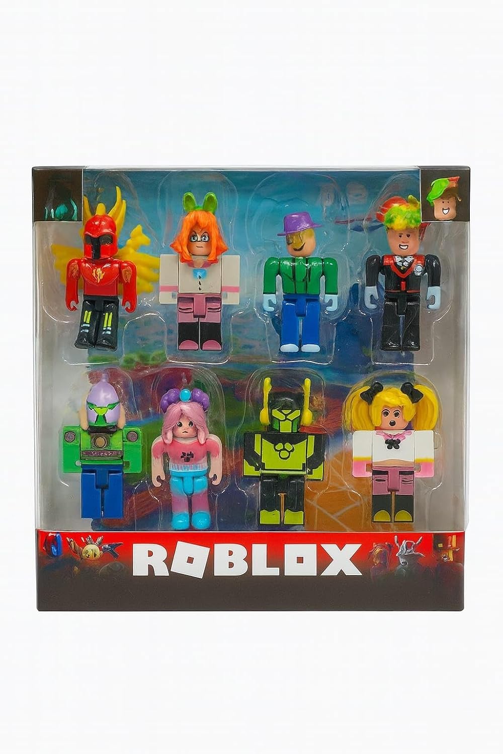 Roblox Building Block Set for Kids, 8 Pcs Mini Figures Play Set, Action Figures | Creative Building Toys for Boys & Girls Age 6+