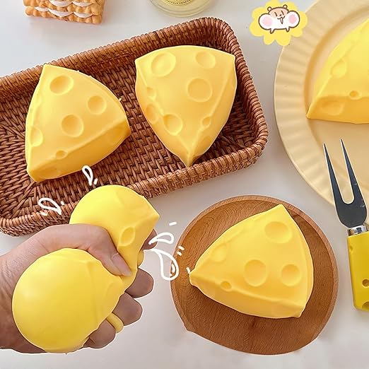 Squishy Cheese Stress Relief Toy – Soft & Fun