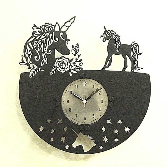 Magical Unicorn Backlight Wall Clock – Glow-in-the-Dark Fantasy Decor for Girls’ Rooms & Dreamers (12 Inch)