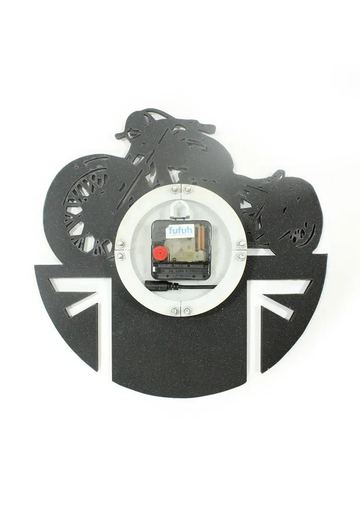 Handcrafted LED Bike Wall Clock – Vintage Style with Glowing Charm