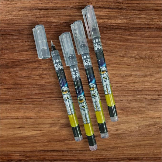 4Pcs Astronaut Space Pens Cute Pens 0.5mm Black Ink Pen