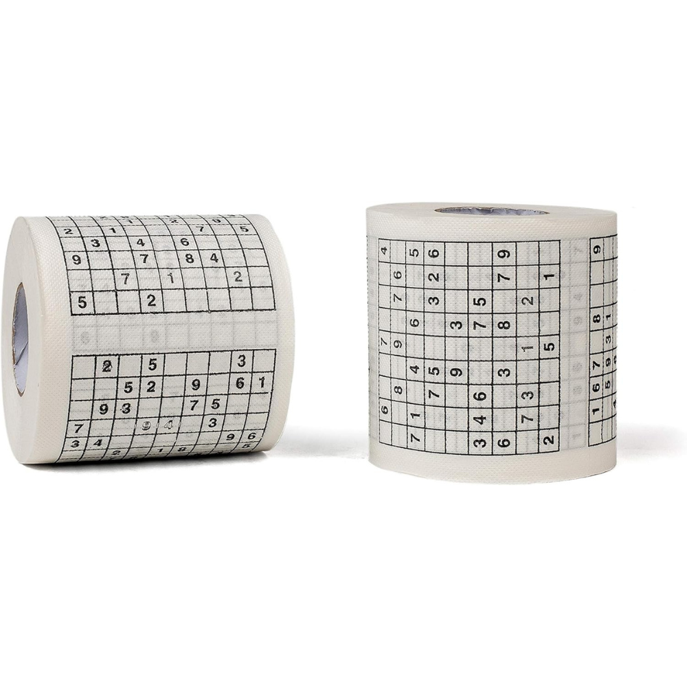 Sudoku Toilet Paper Roll – Funny Gag Gift for Parties, Birthdays & Puzzle Lovers