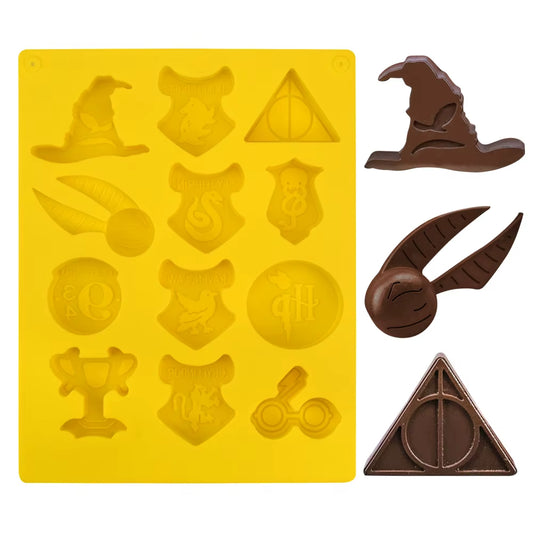 Harry Potter Shape Silicone Chocolate Mould – Non-Stick Flexible Baking Tray