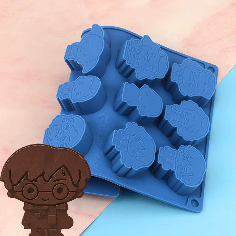 Harry Potter Character Shape Silicone Mould – Non-Stick Flexible Baking Tray
