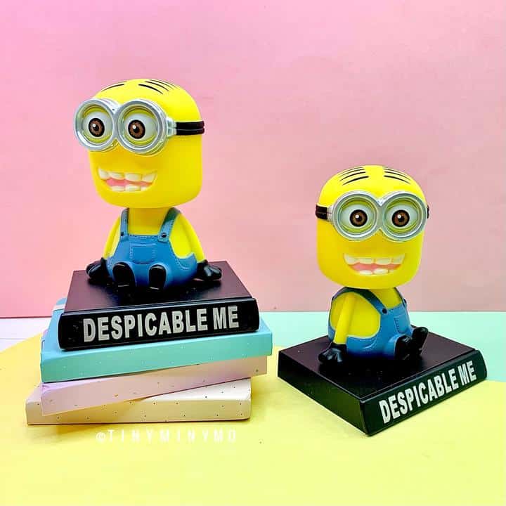 Minion PVC Bobblehead + Phone Holder | Movie ; Despicable Me |