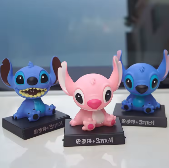 Stitch PVC Bobblehead + Phone Holder |