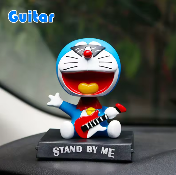 Doraemon With Guitar PVC Bobblehead + Phone Holder | Anime ; Doraemon |