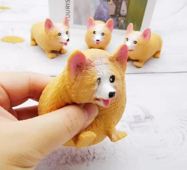 Stretchy Corgi Dog Squishy Toy – Stress Relief & Fun Gift