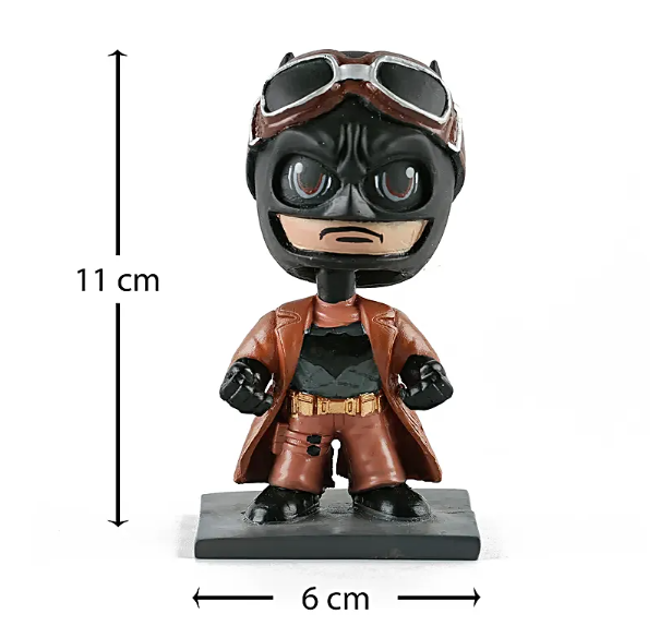 Batman Polyresin Bobble Head | 10 Cm| Made In India ; Hand Painted | DC ; Justice League |