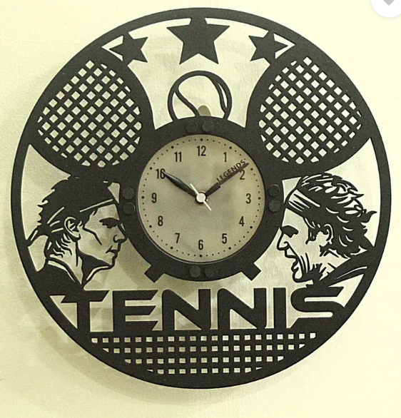 Tennis Backlight Wall Clock – Glow-in-the-Dark Decor for Sports Lovers & Court Champions (12 Inch)