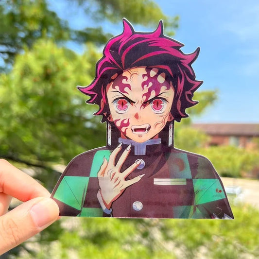 Demon Slayer Tanjiro Kamado 3D Lenticular Motion Sticker – Anime Peeker Decal