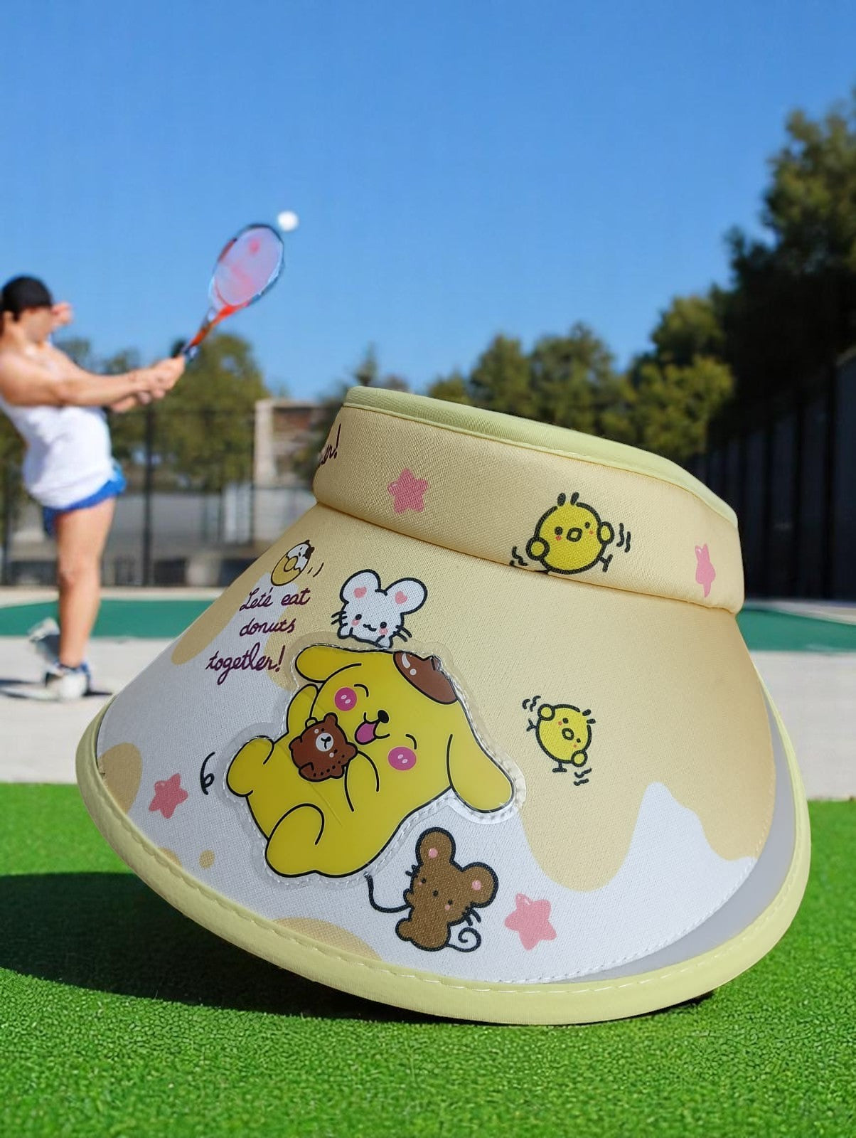 Kuromi Shade Cap – Stylish Sun Protection for Sanrio Fans (Random design)
