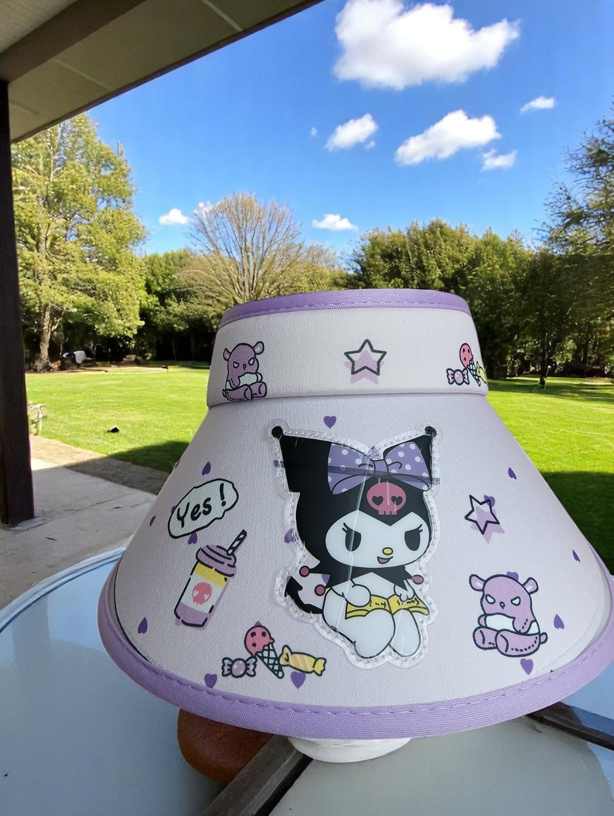 Kuromi Shade Cap – Stylish Sun Protection for Sanrio Fans (Random design)