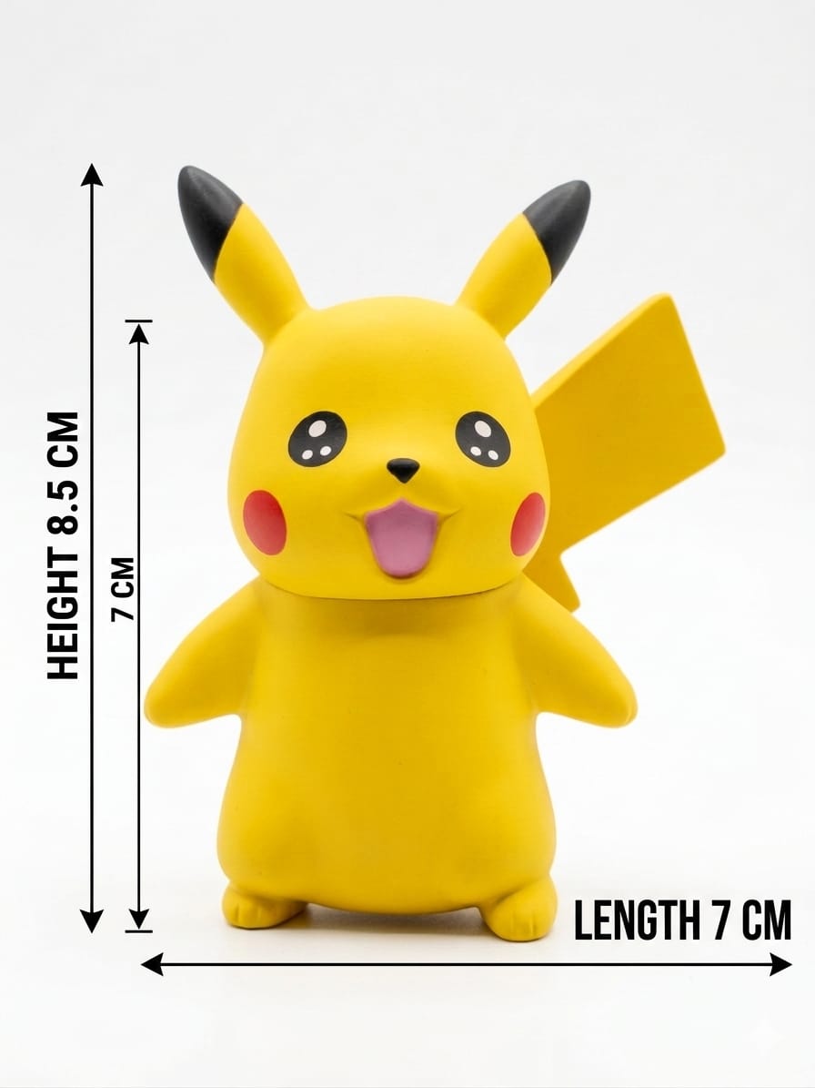 Pikachu Pokémon Action Figure – Cute Anime Pikachu Collectible Toy | Desk Decor & Kids Gift