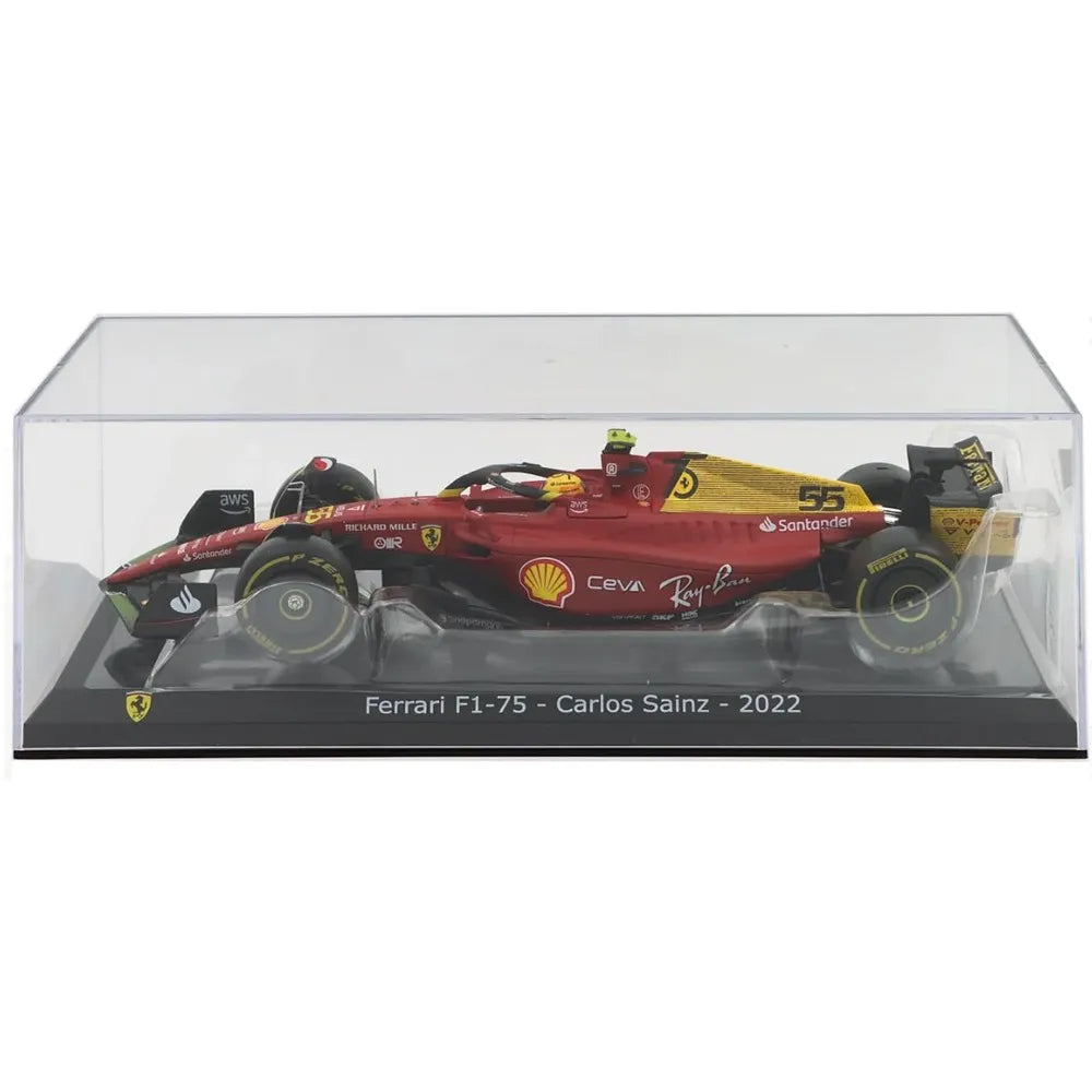 1/24 Scale Model Compatible With Ferrari Formula 1 Scuderia Monza Livery 2022 F1-75 Compatible With Carlos Sainz Replica, Red