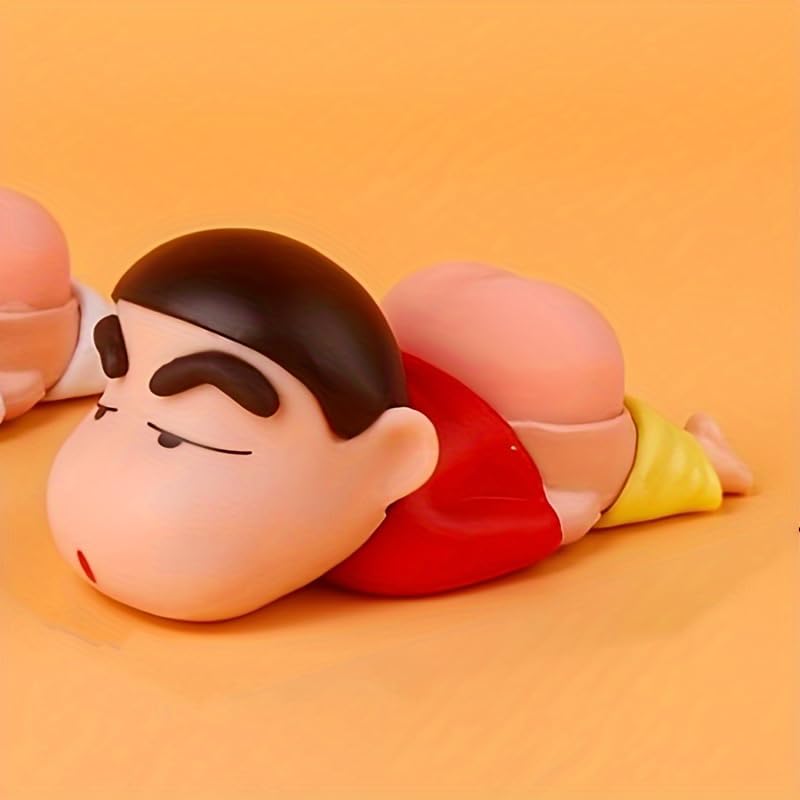 shinchan Sleeping, Funny Figures- | Toy for Car Dashboard, Table Desk Collectible | 10 cm / 1 pcs
