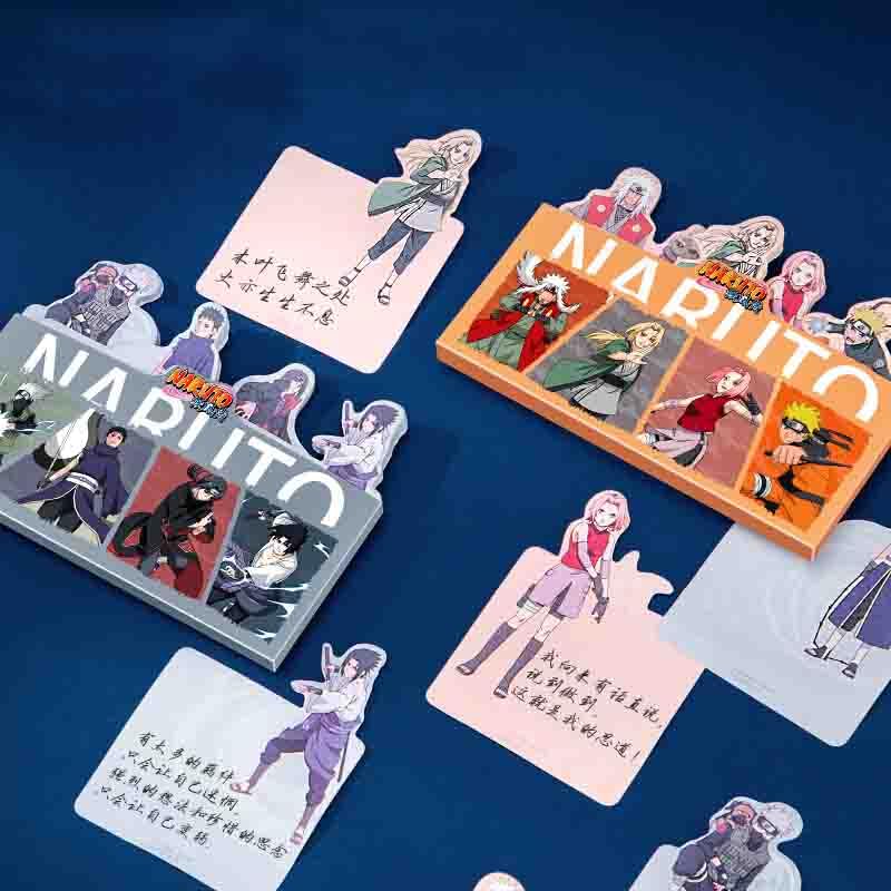 Sasuke Uchiha Notepad And Sticky Notes Unique Mini Notes Memo Pads Diary | 120 Sheets (30X Sheet 4 Books) | Size Approx 15 CM