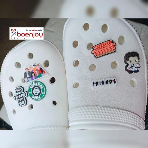 Friends Crocs Charms | Set of 6 Pcs | Unisex | Size 3-4 Cm |