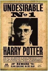 Undesirable No1 Harry Potter Kraft Paper Poster Size 42 X 28 Cm