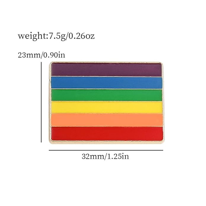 Rainbow Enamel Pin Badge - Costume Badge, Cosplay Badge, Brooch Pride Pin Collection, 1 pcs | Style A