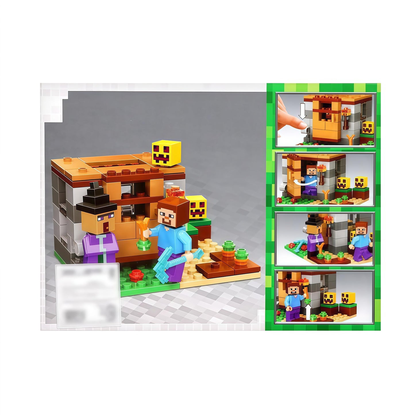 Minecraft Building Block Farm Set for Kids, 89+ Pieces Creative Construction Set, Bricks Kit with Figures & Accessories | Educational Toy for Boys & Girls Age 6+ (Style Code 835)