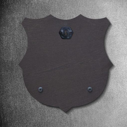 FC Barcelona Black & White Wooden Crest | 12 inch x 12 inch