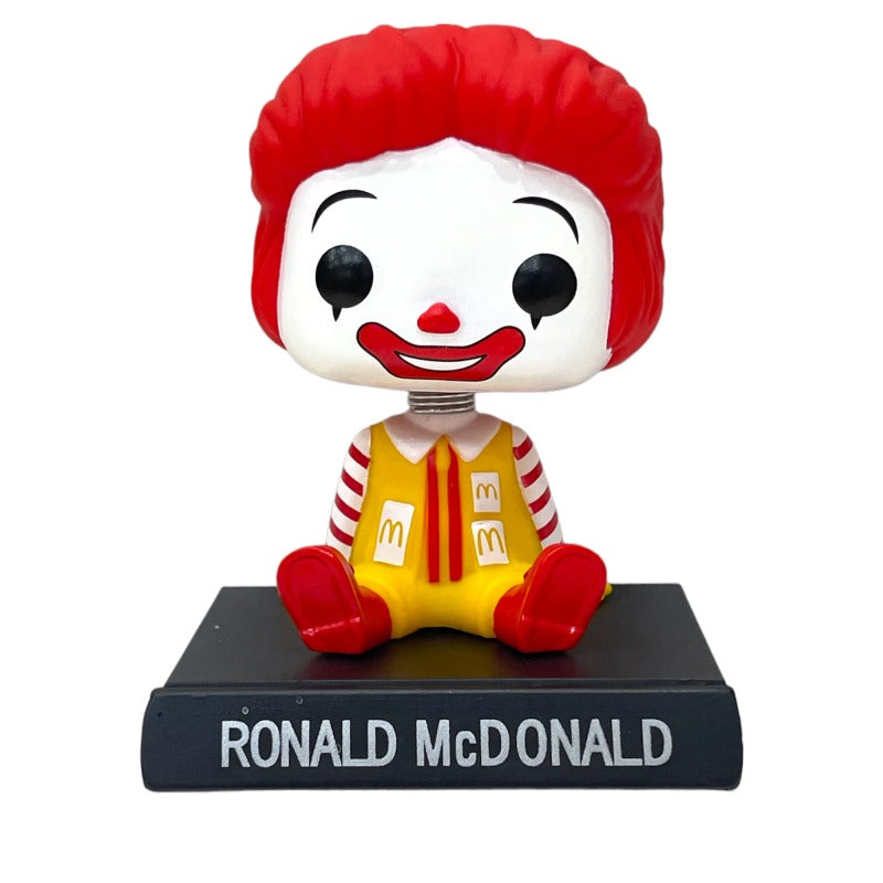Ronald Mcdonald PVC Bobblehead + Phone Holder | Happy Meal ; Mcdonald's |